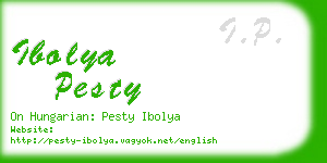 ibolya pesty business card